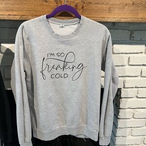 Gray Graphic Sweatshirt